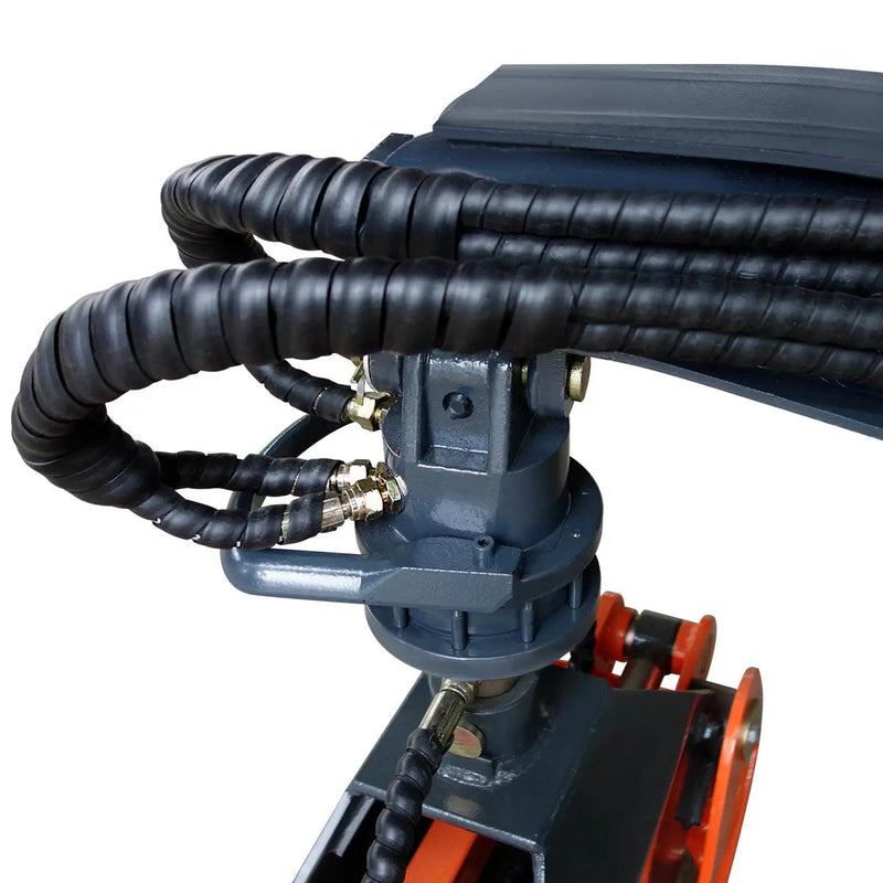 50" Skid Steer Rotary Log Grapple, 360° Rotation, 12V Solenoid Control Valve, 4500 LB Capacity, GMD-SLG49(Discontinued – No Longer Available)