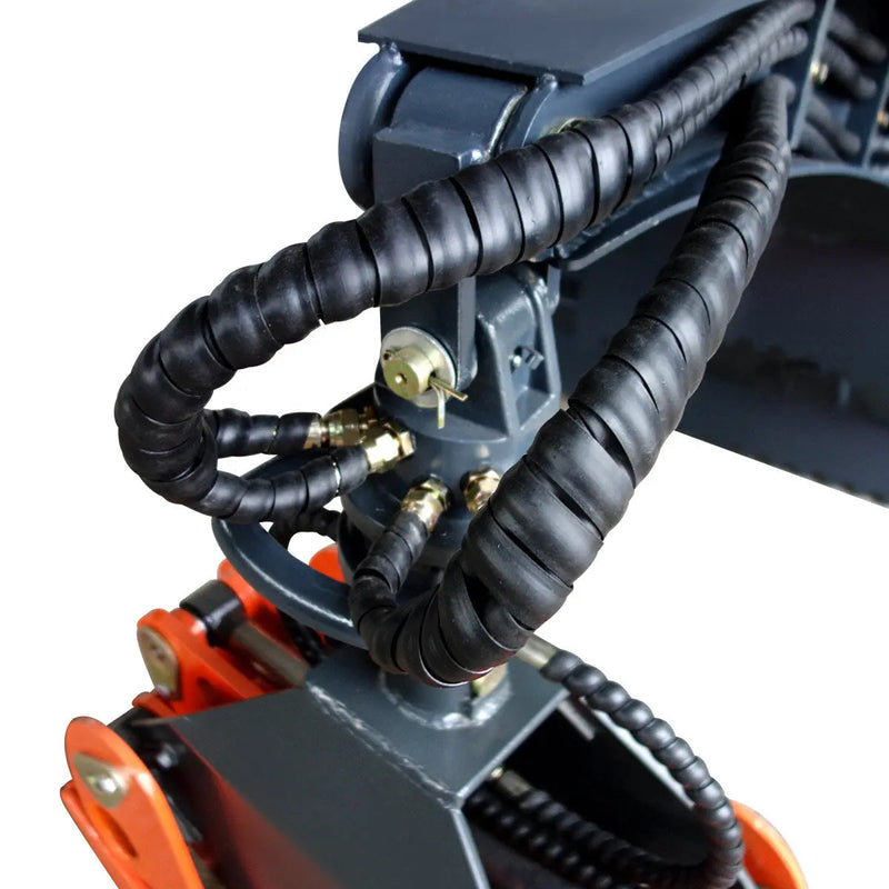 50" Skid Steer Rotary Log Grapple, 360° Rotation, 12V Solenoid Control Valve, 4500 LB Capacity, GMD-SLG49(Discontinued – No Longer Available)