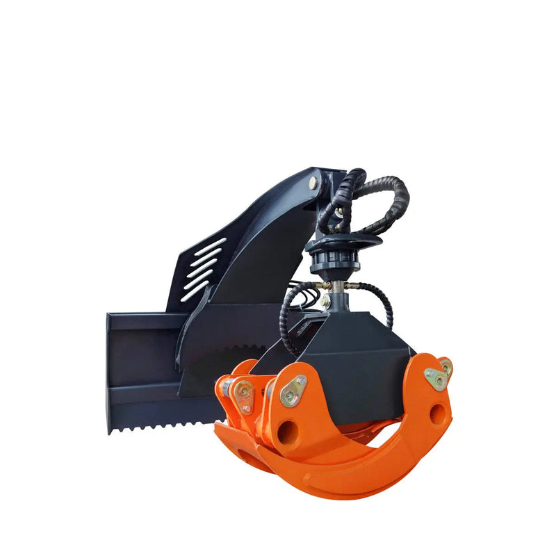 50" Skid Steer Rotary Log Grapple, 360° Rotation, 12V Solenoid Control Valve, 4500 LB Capacity, GMD-SLG49(Discontinued – No Longer Available)