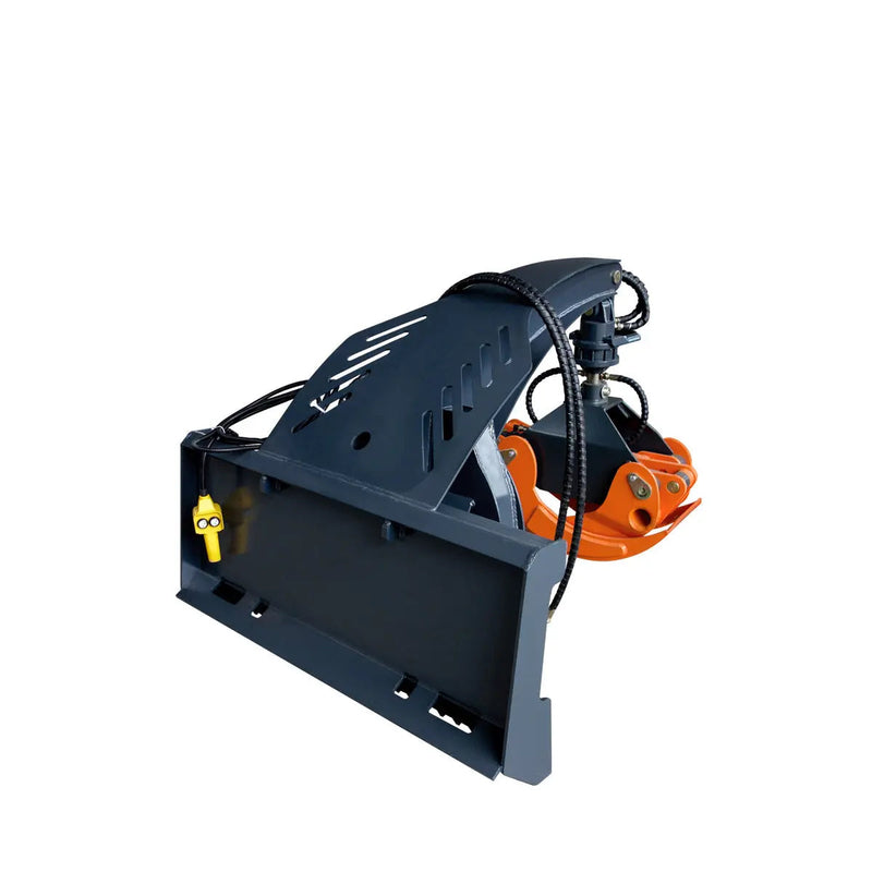 50" Skid Steer Rotary Log Grapple, 360° Rotation, 12V Solenoid Control Valve, 4500 LB Capacity, GMD-SLG49(Discontinued – No Longer Available)