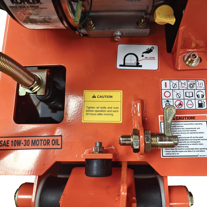 5600-lb Reversible Vibratory Plate Compactor, 5.5 HP Kohler Command Pro Engine, GMD-PC150-1K