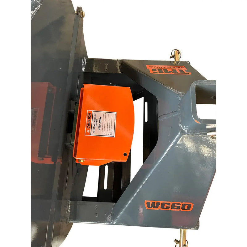 6" 3-Point Hitch Wood Chipper, Reversible/Hardened Blades, 360° Swiveling Chute, 40-80 HP Tractors, GMD-WC60