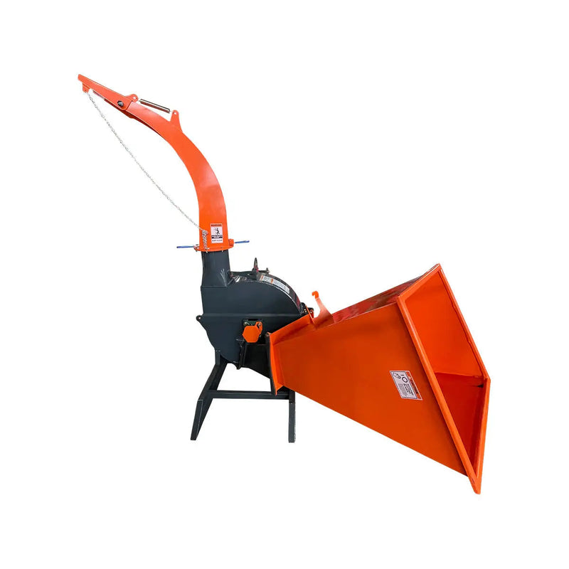 6" 3-Point Hitch Wood Chipper, Reversible/Hardened Blades, 360° Swiveling Chute, 40-80 HP Tractors, GMD-WC60