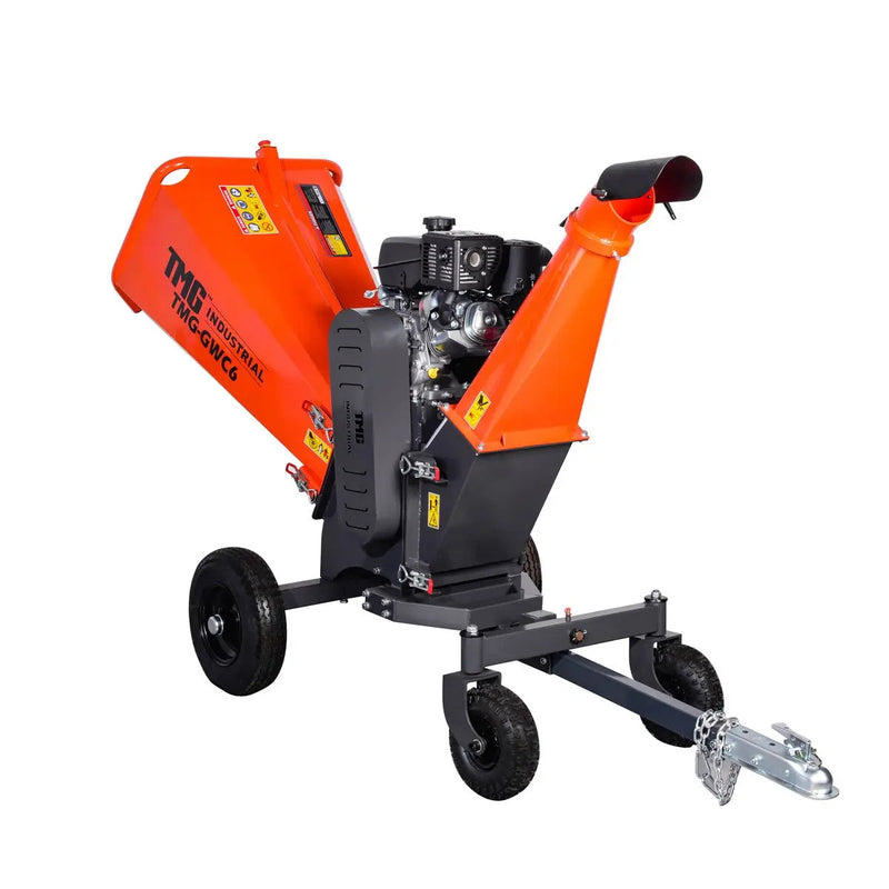 6" Wood Chipper Powered by Kohler 14 HP Command Pro Series, ATV Tow-Behind, 12'' Reversible Blade, Dual Belt Drive, GMD-GWC6