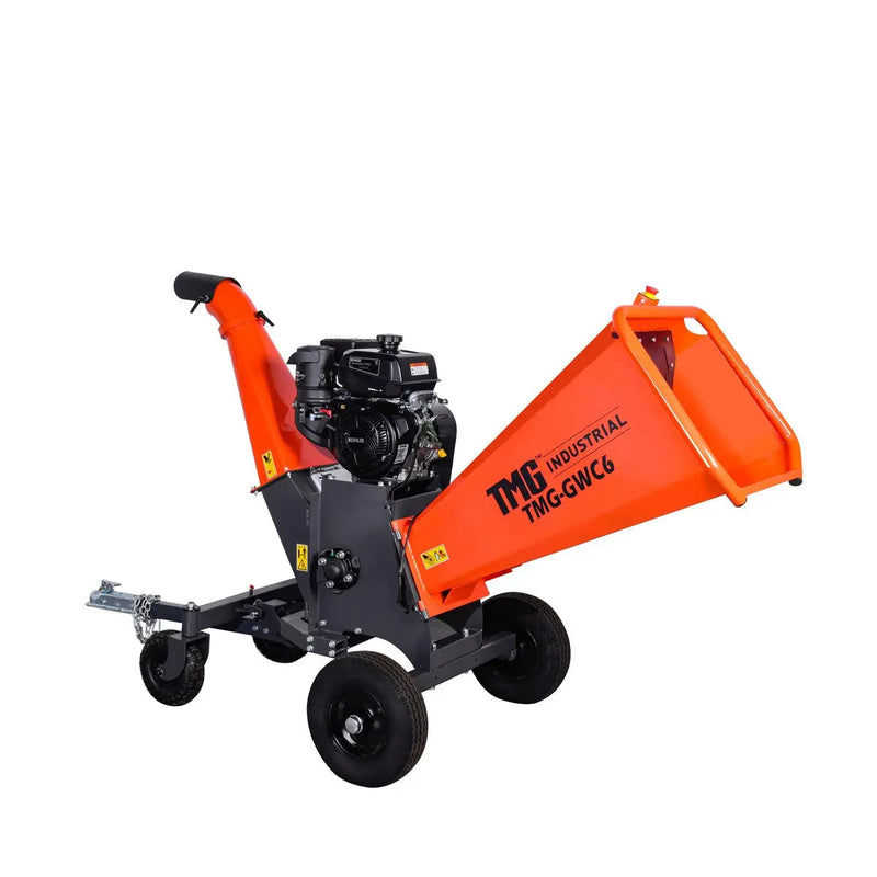 6" Wood Chipper Powered by Kohler 14 HP Command Pro Series, ATV Tow-Behind, 12'' Reversible Blade, Dual Belt Drive, GMD-GWC6
