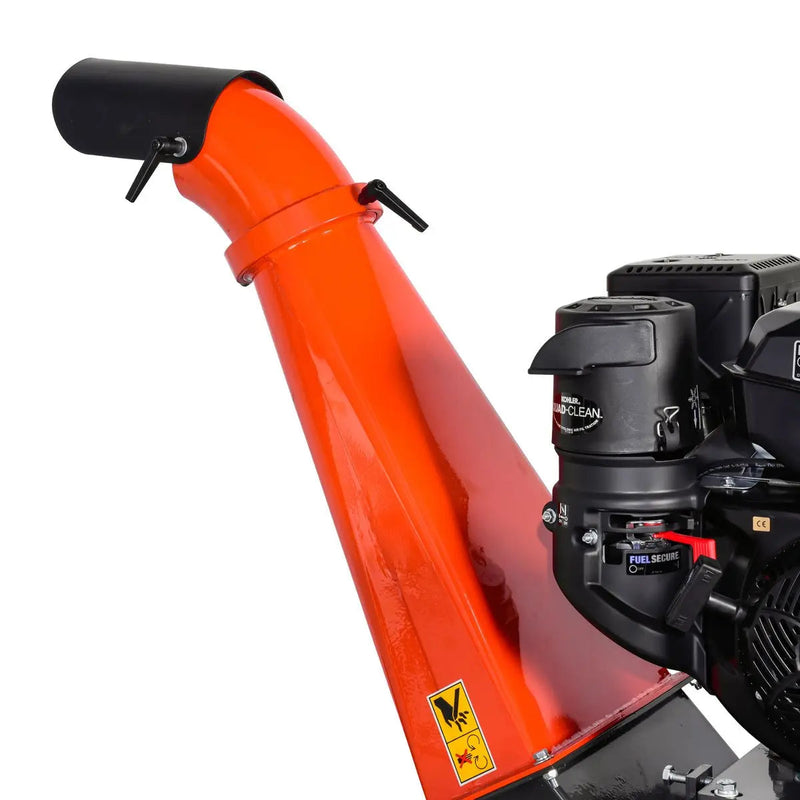 6" Wood Chipper Powered by Kohler 14 HP Command Pro Series, ATV Tow-Behind, 12'' Reversible Blade, Dual Belt Drive, GMD-GWC6