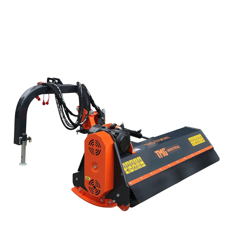 60" Ditch Bank Flail Mower, Offset Verge & Slope Cutter for Tractors 30-60 HP GMD-TFMO60