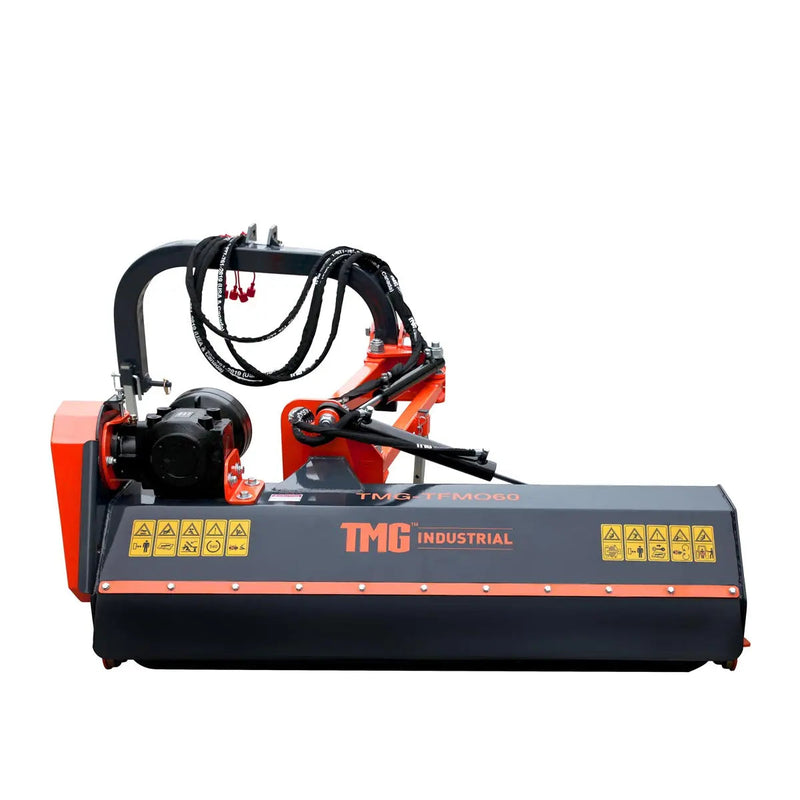 60" Ditch Bank Flail Mower, Offset Verge & Slope Cutter for Tractors 30-60 HP GMD-TFMO60