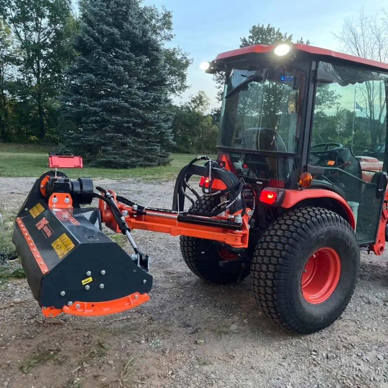 60" Ditch Bank Flail Mower, Offset Verge & Slope Cutter for Tractors 30-60 HP GMD-TFMO60
