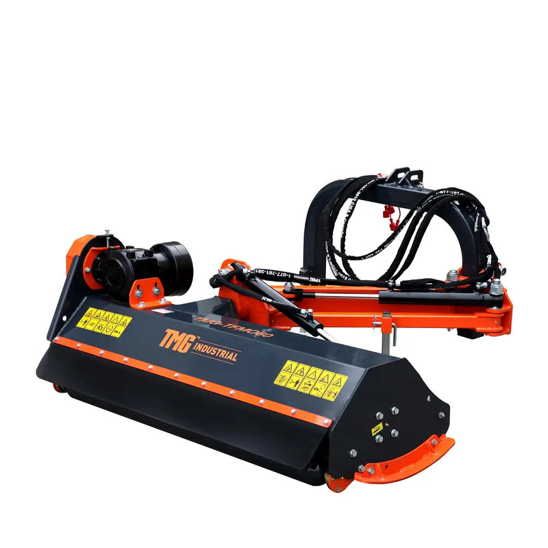 60" Ditch Bank Flail Mower, Offset Verge & Slope Cutter for Tractors 30-60 HP GMD-TFMO60