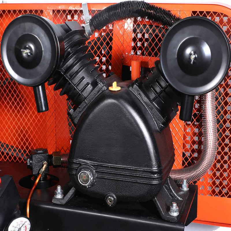 60 Gallon 5 HP Stationary Electric Air Compressor, 5 Min Fill Time, 230V Induction Motor, Vertical Tank, GMD-ACE65