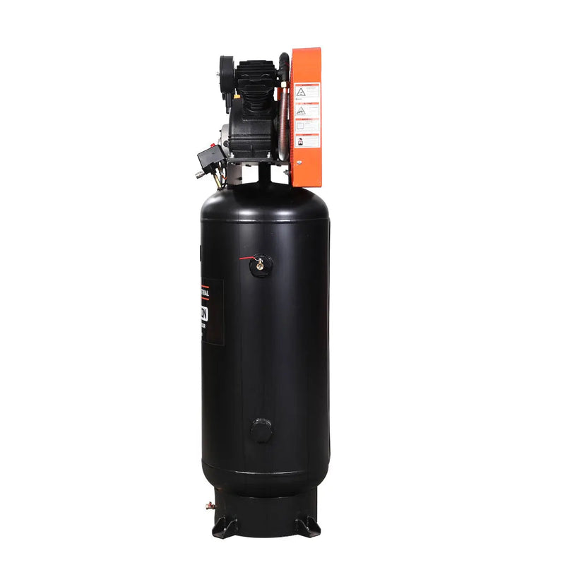 60 Gallon 5 HP Stationary Electric Air Compressor, 5 Min Fill Time, 230V Induction Motor, Vertical Tank, GMD-ACE65