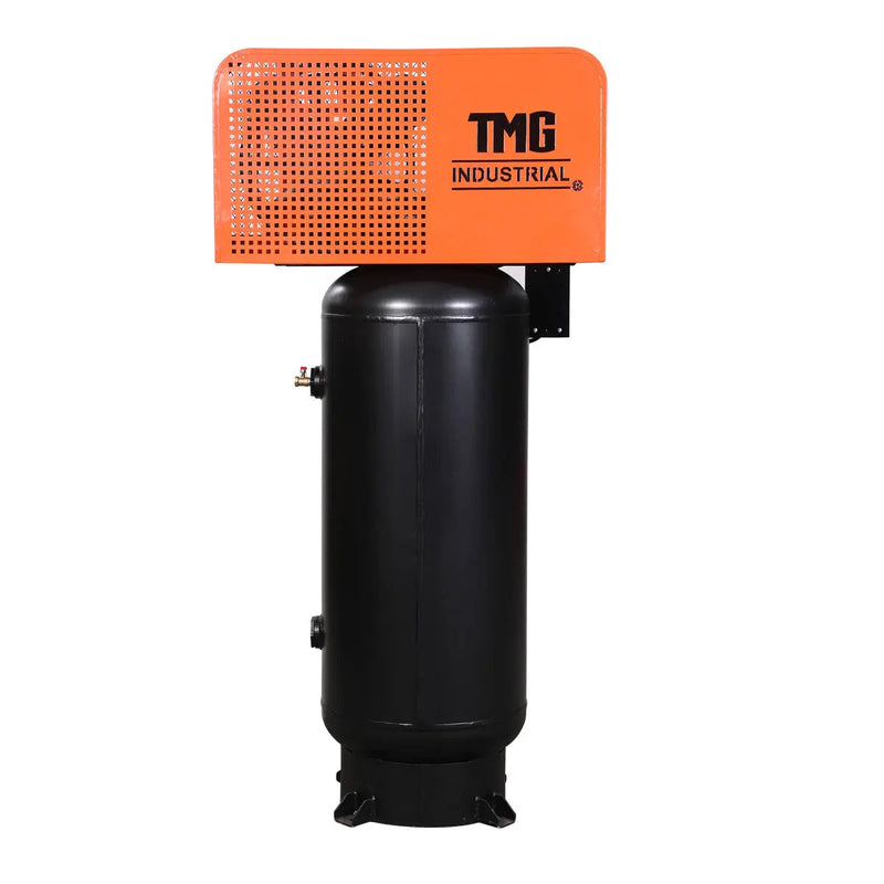 60 Gallon 5 HP Stationary Electric Air Compressor, 5 Min Fill Time, 230V Induction Motor, Vertical Tank, GMD-ACE65