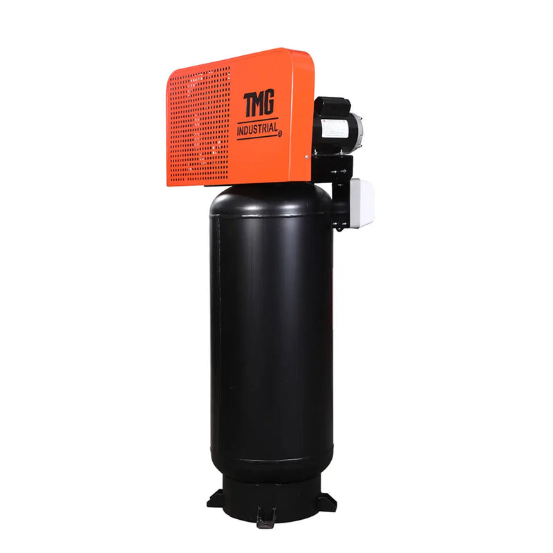 60 Gallon 5 HP Stationary Electric Air Compressor, 5 Min Fill Time, 230V Induction Motor, Vertical Tank, GMD-ACE65