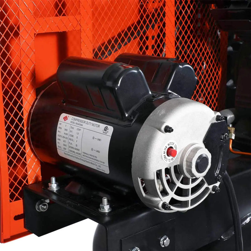 60 Gallon 5 HP Stationary Electric Air Compressor, 5 Min Fill Time, 230V Induction Motor, Vertical Tank, GMD-ACE65