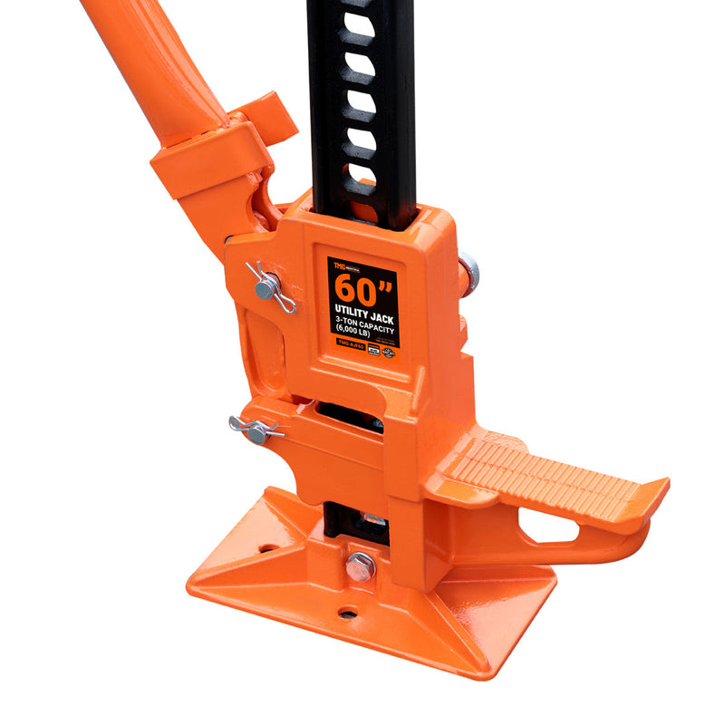 60" Off-Road Farm Jack, 3 Ton (6000 lb) Lifting Capacity, 5" to 52" Lift Height, GMD-AJF60