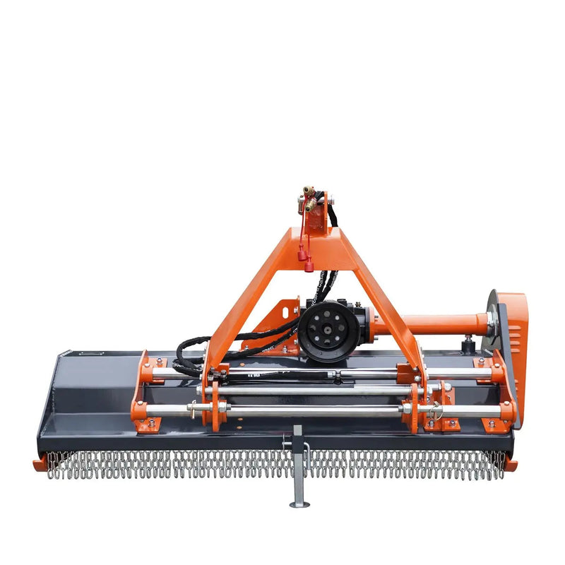 60" Side Shift Offset Flail Mower, 3-Point Hitch, 30-60 HP Tractor, PTO Drive Shaft, GMD-TFMS60