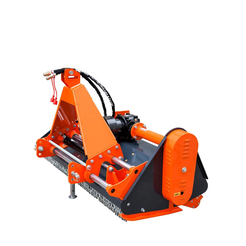 60" Side Shift Offset Flail Mower, 3-Point Hitch, 30-60 HP Tractor, PTO Drive Shaft, GMD-TFMS60