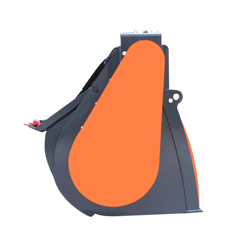 60" Skid Steer Concrete Mixer Attachment, Side Chute Dispenser & Bag Splitter, Universal Mount, 16 Cu-Ft Capacity, GMD-SCM61