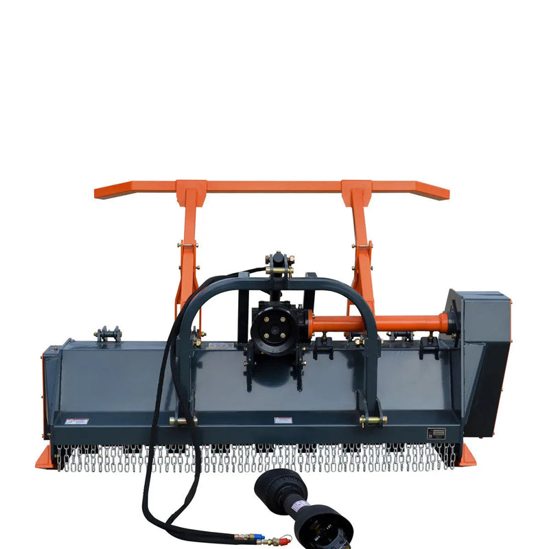 70" 3-Point Hitch Forestry Brush Mulcher, Category 2 Hookup, PTO Driven, Driveline Shaft Included, 70-110 HP, GMD-TMB70