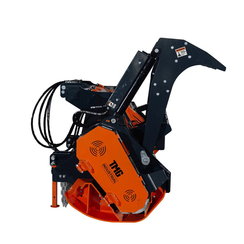 70" Forestry Brush Mulcher, Category 2 Hookup, Widia Cutting Teeth, 70-110 HP Tractors, 3-PTO Shaft Included, GMD-TMB72