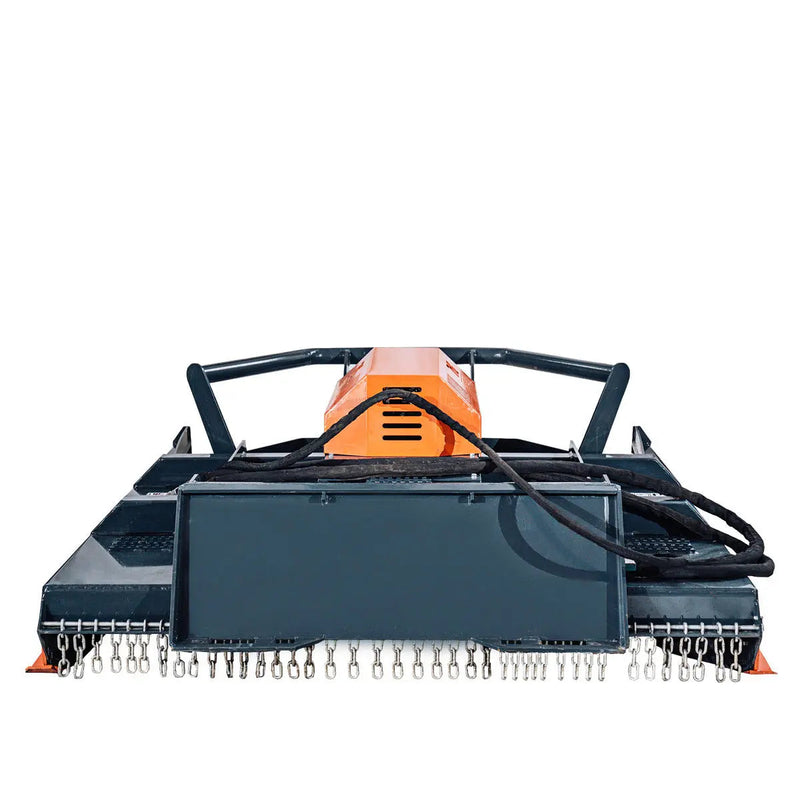 72" Extreme Heavy-Duty Skid Steer Brush Cutter, Open Front Push Bar, 27-35 GPM, Drop Down Profile Blades, GMD-SBC76