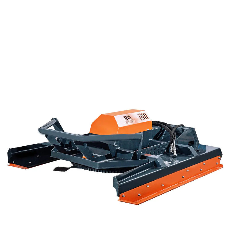 72" Extreme Heavy-Duty Skid Steer Brush Cutter, Open Front Push Bar, 27-35 GPM, Drop Down Profile Blades, GMD-SBC76