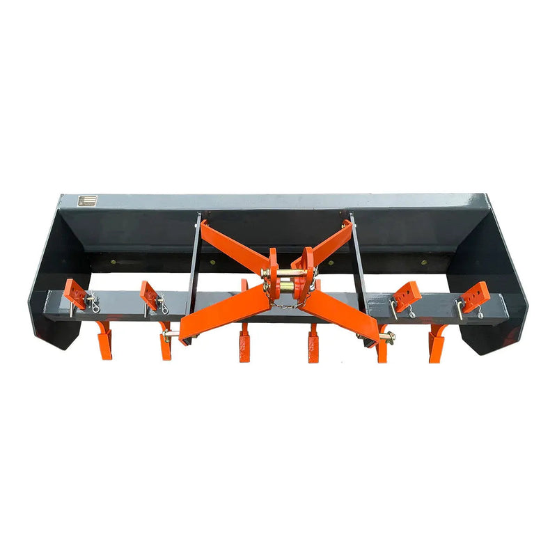 72" Heavy-Duty Box Scraper Blade with Ripper Shanks – Fits 25-50 HP Tractors GMD-TLS72