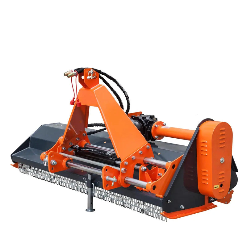 72" Side Shift Offset Flail Mower, 3-Point Hitch, 30-60 HP Tractor, PTO Drive Shaft, GMD-TFMS72