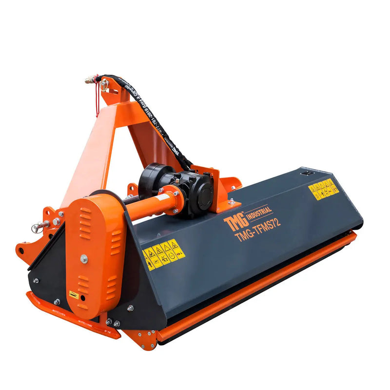 72" Side Shift Offset Flail Mower, 3-Point Hitch, 30-60 HP Tractor, PTO Drive Shaft, GMD-TFMS72