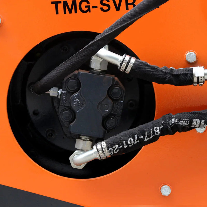 72" Skid Steer Vibratory Roller, 24" Smooth Drum, 16-18 GPM, 2320 PSI, Hydraulic Motor Protection, Built-In Motor Lubrication, GMD-SVR72