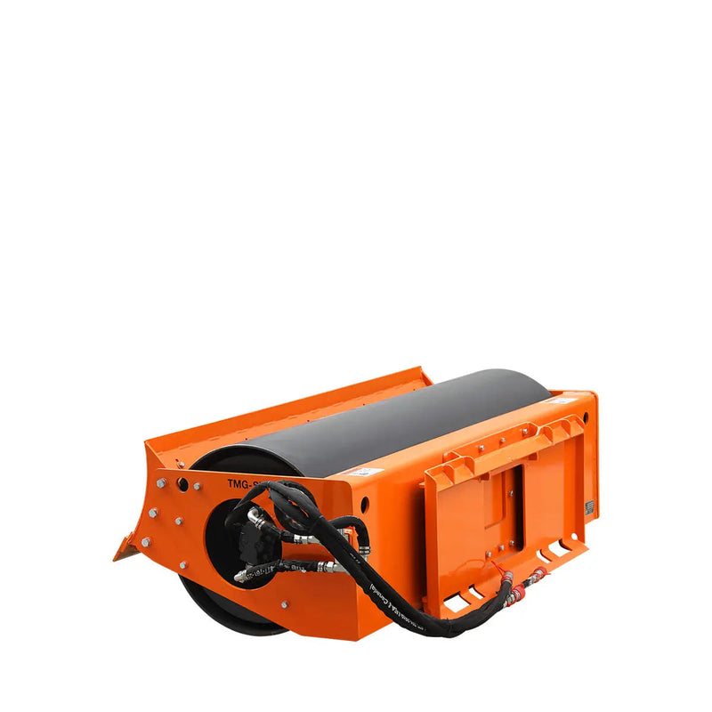 72" Skid Steer Vibratory Roller, 24" Smooth Drum, 16-18 GPM, 2320 PSI, Hydraulic Motor Protection, Built-In Motor Lubrication, GMD-SVR72
