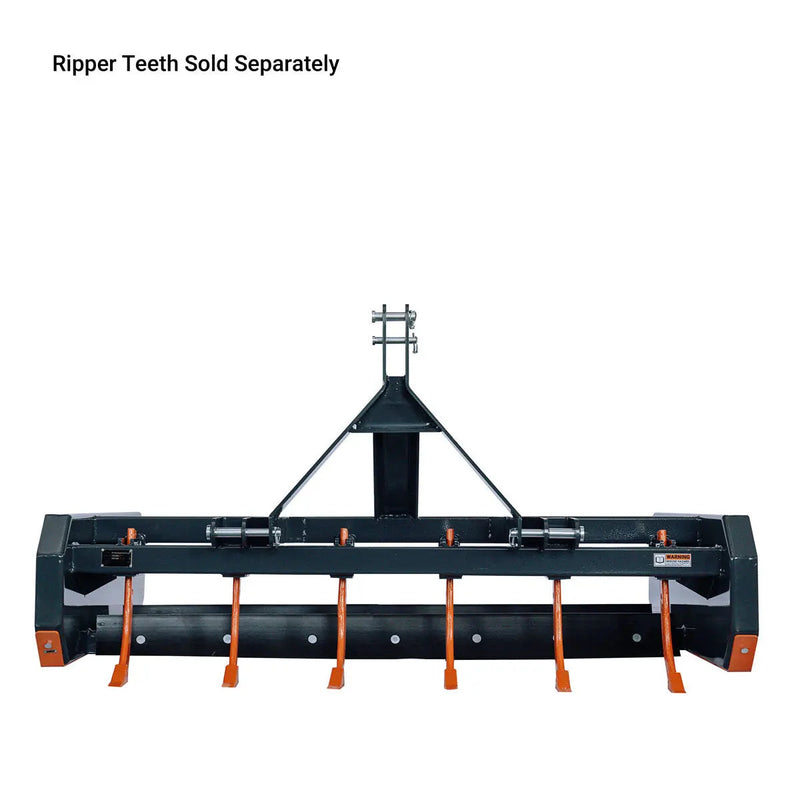 72" Tractor Land Leveler, 3-Point Hitch, 70" Grading Width, Adjustable Depth, Double Edge Blades, Category 1 & 2, GMD-TLL72