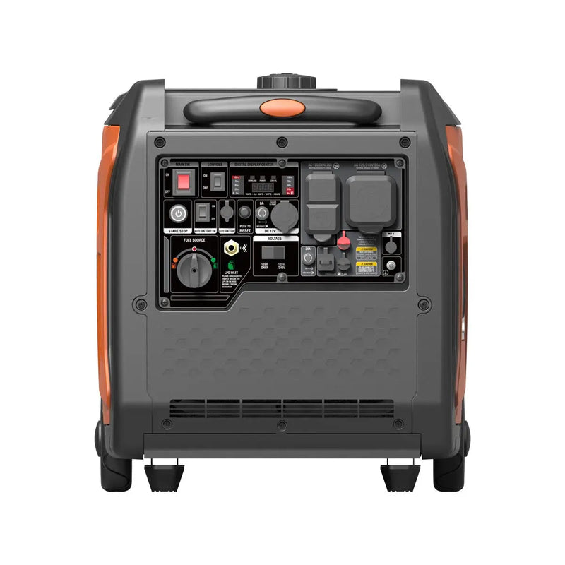 7250 Watt Digital Inverter Hybrid Portable Generator, Dual Fuel Capability (Gas/LPG), 6.5hrs 50% Load Run Time, CETL, ETL Certified For Canada/US, EPA Emissions Compliance, GMD-GDI70