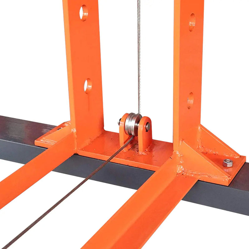 75 Ton Capacity Hydraulic Shop Press, Heavy Duty Pressing, Fully Welded H-Frame, Air & Manual Dual Operation, GMD-SP75