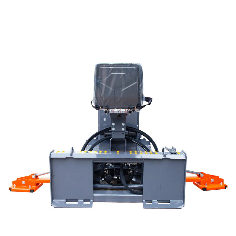 8-ft Skid Steer Swing Backhoe Attachment, 30-60 HP Skid Steers, Italian Hydraulic Control Valves, 12" Bucket, GMD-SBH55