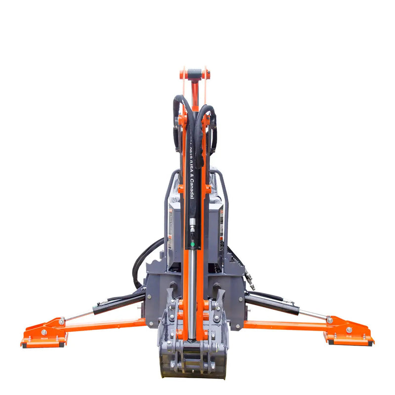 8-ft Tractor Swing Backhoe Attachment, Category 1 Hookup, 180° Boom and Bucket Rotation, 12" Bucket Included, GMD-TBH88