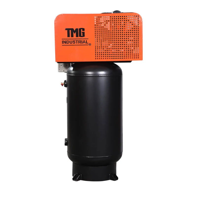 80 Gallon 7.5 HP Stationary Electric Air Compressor, 6 Min Fill Time, 230V Induction Motor, ASME Vertical Tank, GMD-ACE80