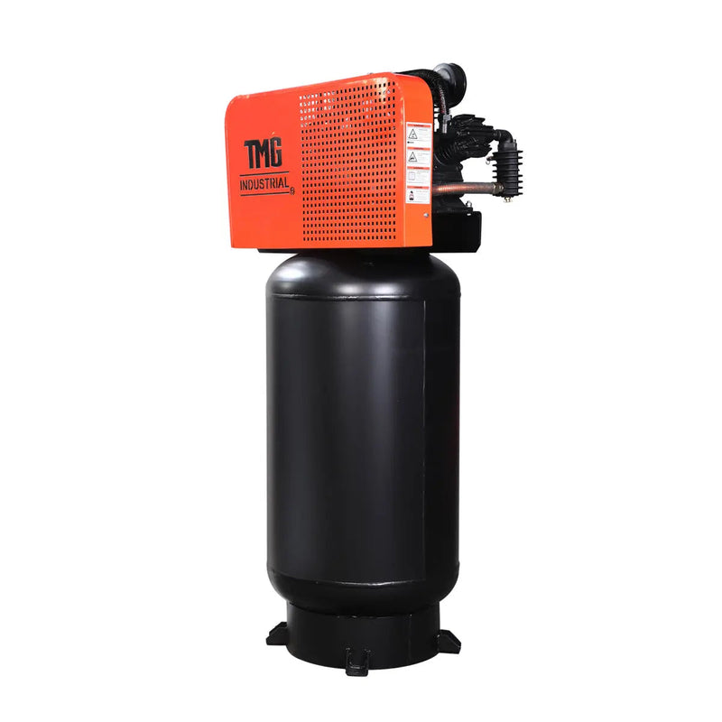 80 Gallon 7.5 HP Stationary Electric Air Compressor, 6 Min Fill Time, 230V Induction Motor, Vertical Tank, GMD-ACE85