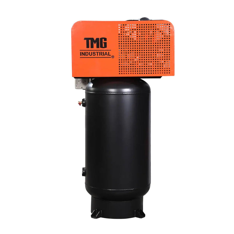 80 Gallon 7.5 HP Stationary Electric Air Compressor, 6 Min Fill Time, 230V Induction Motor, Vertical Tank, GMD-ACE85