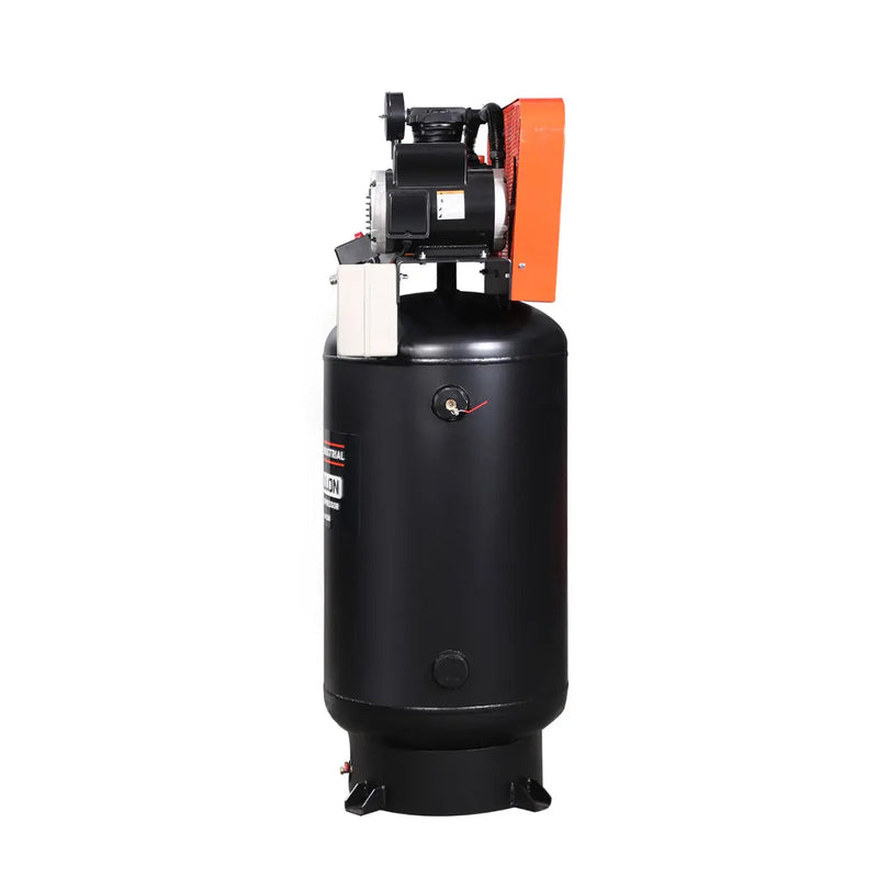 80 Gallon 7.5 HP Stationary Electric Air Compressor, 6 Min Fill Time, 230V Induction Motor, Vertical Tank, GMD-ACE85