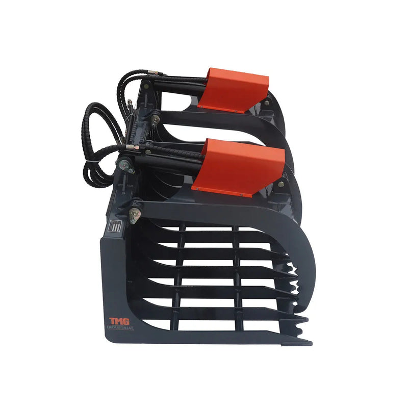 84" Skid Steer Rock Skeleton Grapple Attachment, Universal Mount, 36" Arm Opening, 6" Tine Spacing, 2500 lb Weight Capacity, GMD-SG84