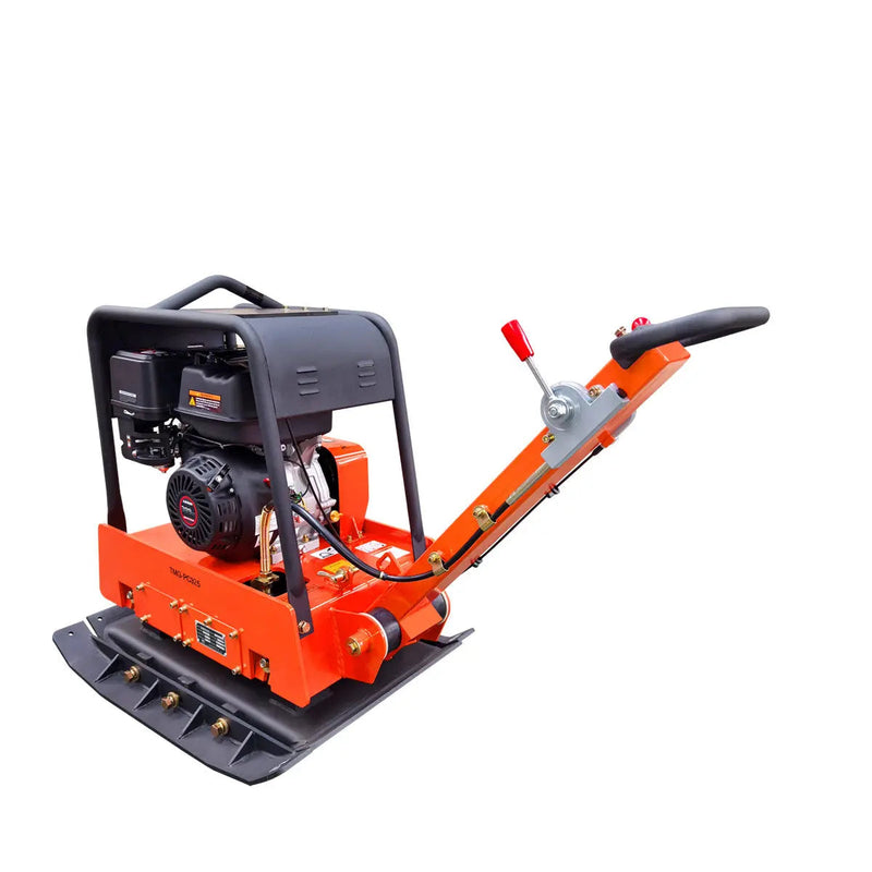 8500 Lbs Reversible Plate Compactor, 13 HP Loncin G390F EPA Engine, Self-Adjusting Centrifugal Clutch, GMD-PC325