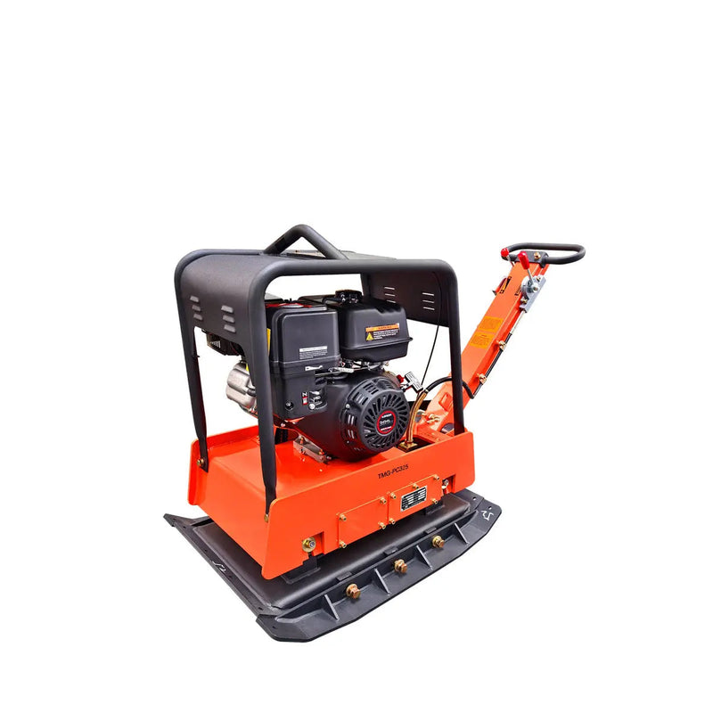 8500 Lbs Reversible Plate Compactor, 13 HP Loncin G390F EPA Engine, Self-Adjusting Centrifugal Clutch, GMD-PC325