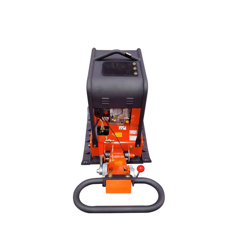 8500 Lbs Reversible Plate Compactor, 13 HP Loncin G390F EPA Engine, Self-Adjusting Centrifugal Clutch, GMD-PC325