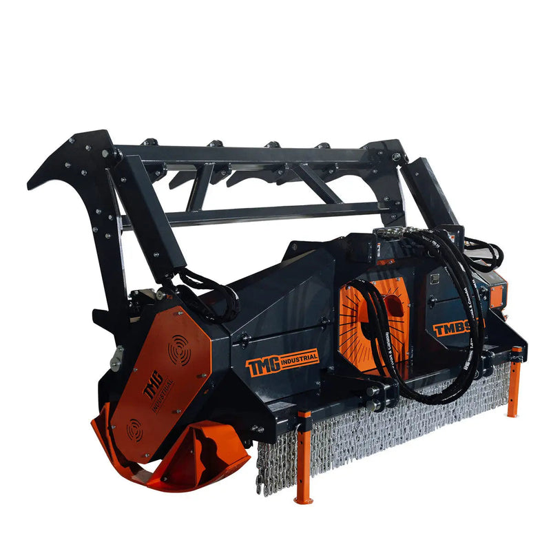 89" Forestry Brush Mulcher, Category 2 Hookup, Widia Cutting Teeth, 70-130 HP Tractors, 3-PTO Shaft Included, GMD-TMB90