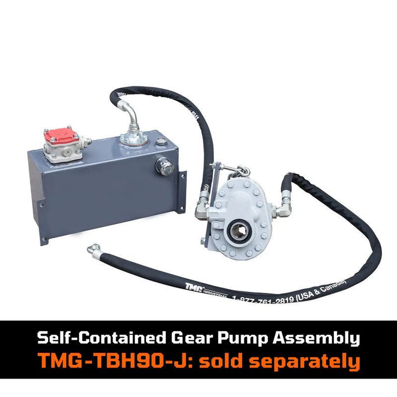 9-ft Tractor Swing Backhoe Attachment, Category 1 & 2, 180° Boom and Bucket Rotation, 15" Bucket Included, GMD-TBH90