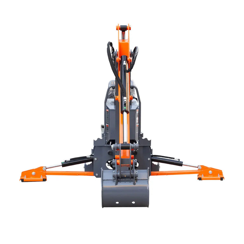 9-ft Tractor Swing Backhoe Attachment, Category 1 & 2, 180° Boom and Bucket Rotation, 15" Bucket Included, GMD-TBH90