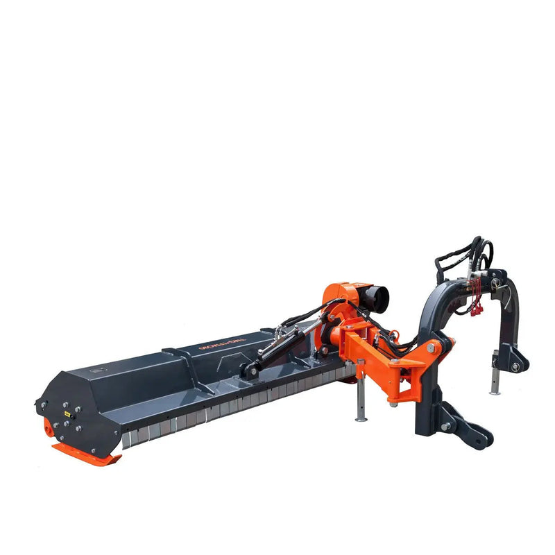 90" Ditch Bank Flail Mower, Offset Verge & Slope Cutter for Tractors 50-90 HP GMD-TFMO90