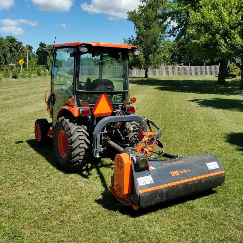 90" Ditch Bank Flail Mower, Offset Verge & Slope Cutter for Tractors 50-90 HP GMD-TFMO90